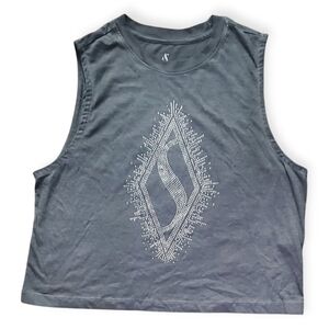 Skechers Charcoal Tee with Metallic Design